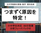 つまずく原因を特定！元中学教師が算数・数学教えます つまずく原因を見抜き、家でやるべきことを明確にします イメージ1