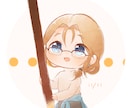 水彩風デフォルメアイコンイラストお描きします SNSのアイコンなどに！あなたの日常をふんわりと彩ります！ イメージ3