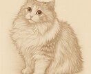 あなたの大切な猫ちゃんをイラストにします サンプルのように繊細なタッチでお描きします。商用利用◎ イメージ4