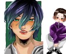 用途に沿ったイラストお描きします 1枚絵、ミニキャラ、アイコンなど様々なイラストをお描きします イメージ1