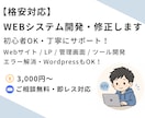 PHP｜WEBシステムのエラー・不具合を修正します 初心者OK｜エンジニア歴22年の経験で丁寧に対応します イメージ1