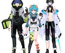 イラスト制作からモデリングまでやります 実績80体越え！お気軽にご相談ください。 イメージ3