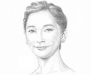 程々の描き込み、鉛筆スケッチ描きます さらっとスケッチ、特徴を表現します。 イメージ5