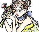 ふんわり線画の似顔絵風イラスト描きます ◎カラーOK◎SNSアイコンやプレゼントにオススメ イメージ1