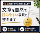 文章を自然で読みやすい表現に整えます 伝わりにくい文章を丁寧にリライトします イメージ1