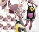 可愛い動物も可能！キャラデザからモデルを作ります 追加料金なしで喜怒哀楽差分、揺れ動き込み！三面図や立ち絵も可 イメージ5