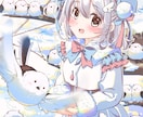目を引くふんわり可愛い雰囲気のイラストを制作します ひとくちで惹かれる、ふんわり甘いイラスト◆アイコン・一枚絵◎ イメージ6