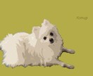 ペットの写真をイラスト風に加工修正いたします ポストカードやグッズに！オンリーワンのイラストを作成 イメージ1