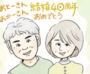 似顔絵イラスト3000円～承ります 名刺用/ウェルカムボード/記念日に！ イメージ1