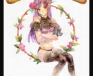 Vtuberさん向けイラスト描きます 透明水彩でサムネ用のイラストを描きます イメージ2