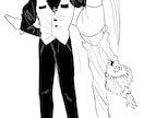 似顔絵やSNSアイコンをポップにダークに描きます かわいい×ちょいクセ。唯一無二のデフォルメイラスト描きます イメージ7
