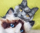 羊毛画であなたの猫ちゃんをそっくりに作ります どこにもない平面の羊毛アート！A4(21.1×29.8cm) イメージ4
