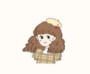 アイコン用イラストをお描きします Cherry.の絵でアイコンをとびっきり可愛く♡ イメージ4