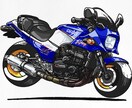 愛車のバイク、デフォルメイラストにします レトロポップでかわいい雰囲気！ イメージ6