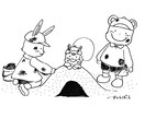 手描きのカットイラスト描きます モノクロでやさしい絵柄のカットイラストです。 イメージ2