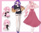 立ち絵イラスト承ります 20代の男女が得意です！創作活動のお手伝いに♪ イメージ4