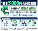 Excel・CSVの集計や転記を効率化します 現役SE歴5年以上｜集計・データ加工・関数修正に対応 イメージ3