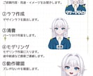 Vtuber向け！イラストから作ります 理想のキャラを動かすLive2Dモデル制作です！ イメージ3