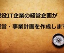 現役IT企業の経営企画が経営・事業計画を作成します 経験豊富な実務家が貴社の計画策定をサポートします イメージ1