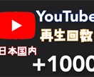 YouTube★日本国内再生回数1000増やします YouTube動画の再生回数+1000増えるまで宣伝します！ イメージ1