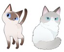 猫ちゃんのイラストお描きします 〜猫ちゃん好きのためのイラスト〜ラフ修正制限なしです イメージ3