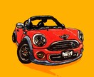 車/おしゃれ/絵/イラスト描きます あなたの愛車を味のある絵にします。 イメージ1