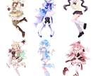 キラキラかわいい女の子お描きします アイドル運営活動やVtuberさんにおすすめです！ イメージ4