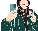 写真をまんまイラスト化します 写真をそのままイラストにします^^目無しでおしゃれに☺︎ イメージ3