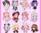 商用利用込！★安価でかわいいミニキャラ描きます 活動者様のグッズ制作などに最適♪表情差分も○ イメージ3