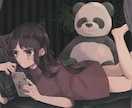 商用利用OK！可愛い女の子のイラストを描きます 高画質、アスペクト比など柔軟に対応します！ イメージ3