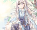 美少女のイラストます 本の表紙、イラスト、自分のプロフィールは利用できる。 イメージ1