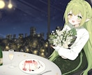 キュートな絵柄のイラストを制作いたします 甘めでふんわりした絵柄であなたのキャラを描かせて下さい♪ イメージ8