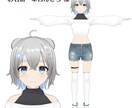 簡易な3DモデルをVroidで作ります VRoid上でご希望のキャラクターの簡易モデルを作ります イメージ3