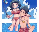 デフォルメイラストを制作します ポップで可愛いキャラクター、似顔絵等お任せください。 イメージ4
