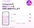 インスタの投稿とリールを月額で運用代行します 月4投稿＋リール2本＋月次レポート。規約を守る運用 イメージ1