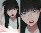 アンニュイで雰囲気のあるイラスト描きます ⭐︎アイコン, サムネイルetc. お気軽にご相談下さい！ イメージ9
