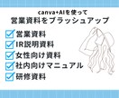 IR経験 AI×デザインで伝わる資料を納品します 1枚500円～ 相手に刺さる資料にブラッシュアップ イメージ1