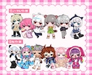 ポップなミニキャライラスト描きます 商用利用可！グッズ/配信用/SNS用などに！ イメージ2