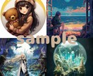 Twitter、LINEアイコン画像作成します イメージを忠実に再現、さらに独創的なカスタムアートにも対応 イメージ1