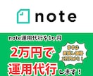2万円でsns運用代行(note運用代行)します まずはお試し価格2万円でnote運用代行します！ イメージ1