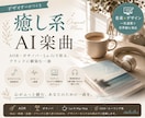 デザイナーが作る、癒し系AI楽曲を生成します AOR・ボサノバ・Lo-fiで彩る、ブランドに馴染む一曲 イメージ1