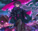 バストアップ〜背景付きまで！イラスト制作いたします アンティーク・和風な世界観が得意です！ イメージ7