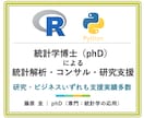 統計学博士が統計解析・コンサル・研究支援します 統計学分野の博士（PhD）を有しています※実務支援歴10年超 イメージ1