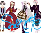 キャラクターの立ち絵（完成品）を販売します ☆完成品☆全身立ち絵/TRPGやアイコンなどに イメージ1