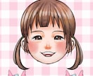 ファーストカットにぴったり！可愛い似顔絵を描きます ふんわり優しい似顔絵を作成いたします。 イメージ5