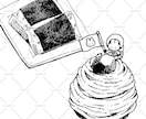 先着10名お試し価格≫ペン画イラスト描きます 味のあるタッチ◎メニューやワンポイントに◎ イメージ1