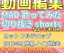 Youtubeなどの動画編集なんでも承ります MAD、歌ってみた、切り抜き、shorts なんでもOK！ イメージ1