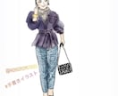 オシャレなアイコン、モデルのイラストを描きます SNS用のオリジナルアイコンを描きます！ イメージ1