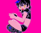 デフォルメテイストでイラスト制作いたします 今風エモめの絵柄で、SNSアイコンから背景まで描きます！ イメージ5