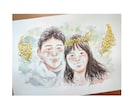 ウェディングシーンにぴったりの似顔絵をお描きします ウェルカムボード、結婚証明書、両親贈呈品などにおすすめです！ イメージ2